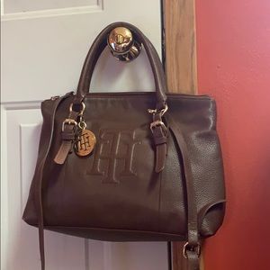 Tommy Hilfiger brown leather handbag